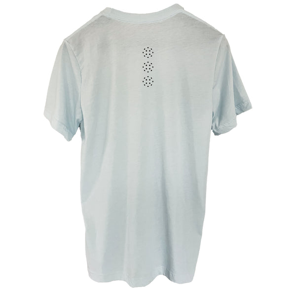Men's SLAMDINK Ice Blue Triblend Lightweight Slim Fit  T-shirt