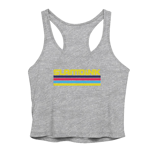 Women's SLAMDINK Sheer Cropped Racer Tank